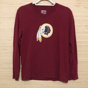Burgundy NFL Redskins Peterson #26 Long Sleeve Shirt Youth Large